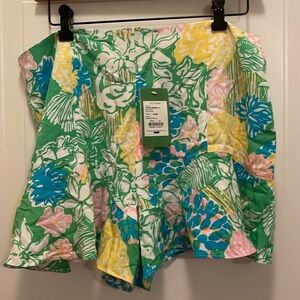Lilly Pulitzer hibiscus stroll jasmine skort Folly New with Tags